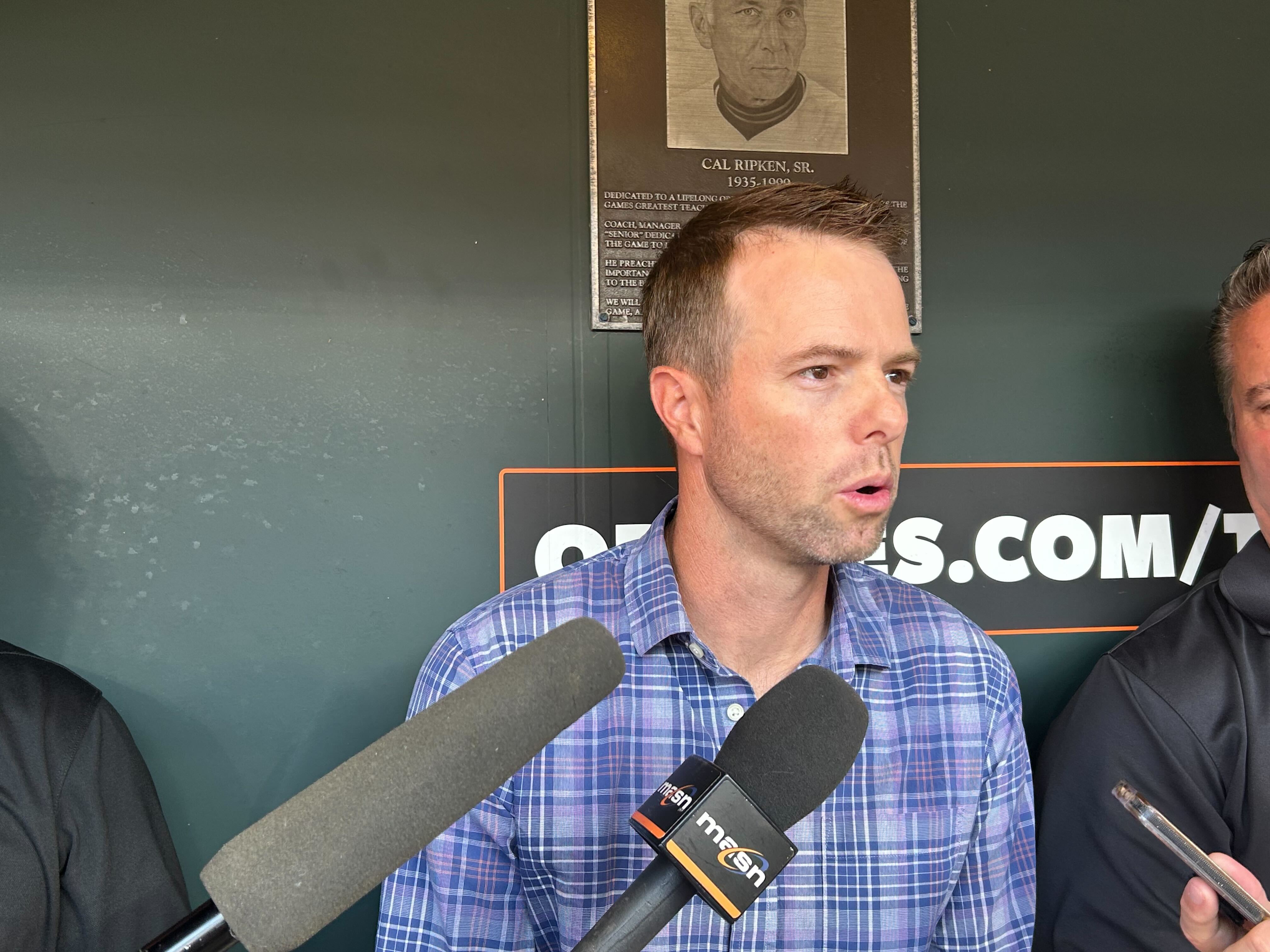 Matt Blood has overseen the Orioles' past two MLB drafts, which included the first-round selections of Vance Honeycutt and Ike Irish, among others. (Taylor Lyons/Staff)